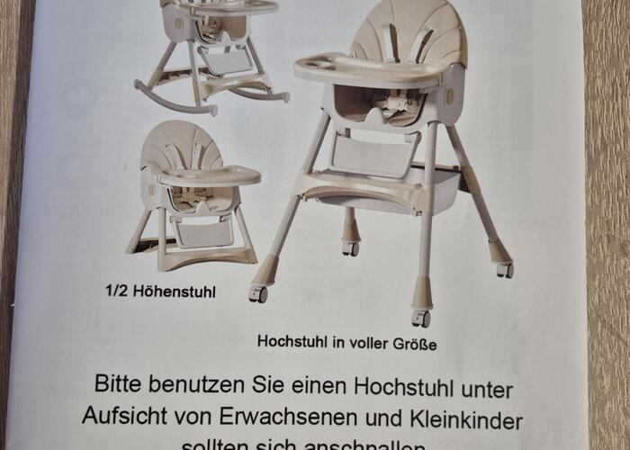 Grajewo ogłoszenia: Witam sprzedam nowe krzesełko do karmienia 3w1 jedyna wada...